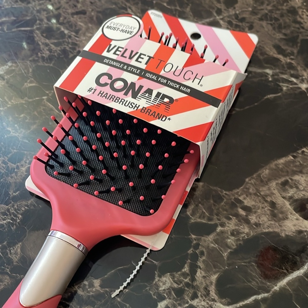 Conair Velvet Touch Hairbrush in Pink - Picture 9 of 9